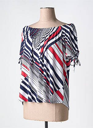 Top albastru MARBLE femeie