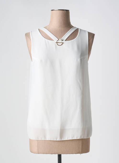 Maiou alb COULEURS DU TEMPS femeie