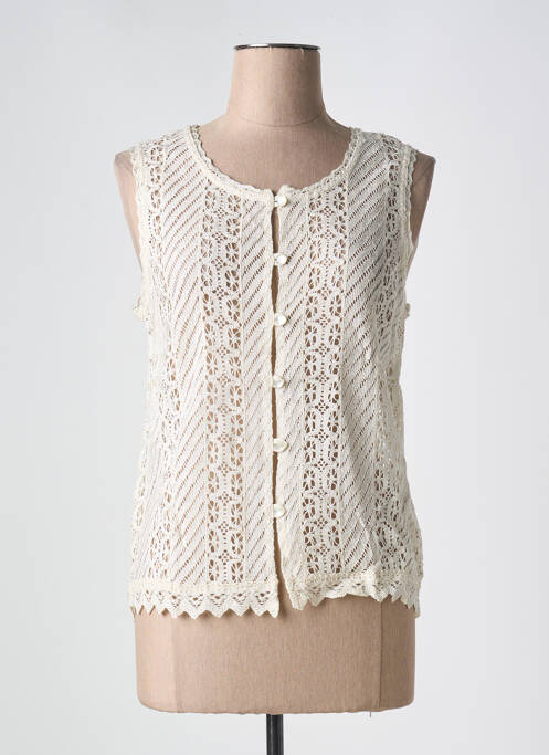 Vestă fără mâneci alb ISHWAR femeie