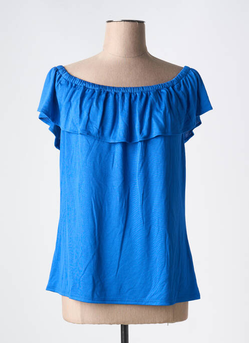 Top albastru MARBLE femeie