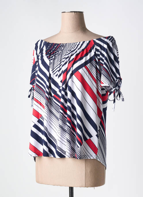 Top albastru MARBLE femeie