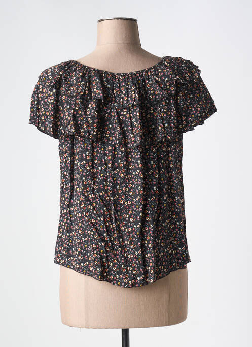 Top negru COULEURS DU TEMPS femeie