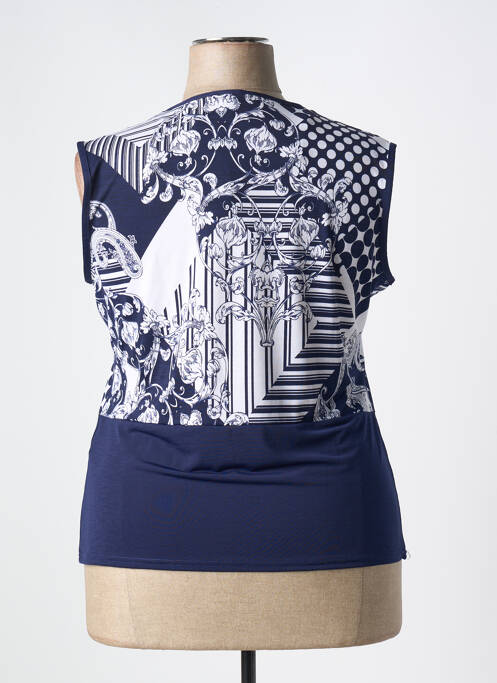 Top albastru MARBLE femeie