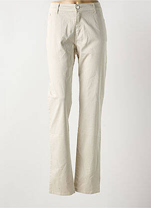 Pantalon slim bej COWEST femeie