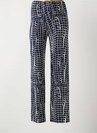 Pantalon drept elasticitate mărime normală albastru MARBLE femme