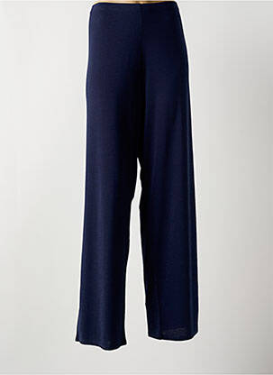 Pantalon evazat albastru MARBLE femeie