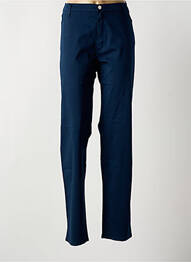 Pantalon slim țesătură poplin mărime normală albastru COWEST femme