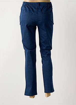 Pantalon chino țesătură poplin mărime normală albastru AGATHE & LOUISE femeie