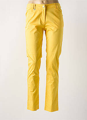 Pantalon slim galben AGATHE & LOUISE femeie