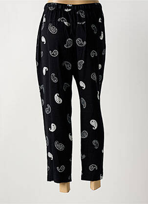 Pantalon 7/8 țesătură poplin mărime normală negru SURKANA femeie