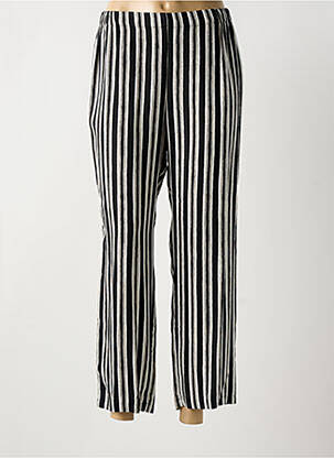 Pantalon 7/8 țesătură poplin mărime normală negru TELMAIL femeie