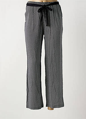 Pantalon 7/8 țesătură poplin mărime normală negru FRED SABATIER femeie