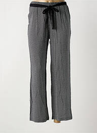 Pantalon 7/8 țesătură poplin mărime normală negru FRED SABATIER femme