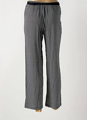 Pantalon 7/8 țesătură poplin mărime normală negru FRED SABATIER femeie