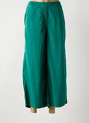 Pantalon 7/8 talie elastică mărime normală verde AGATHE & LOUISE femeie