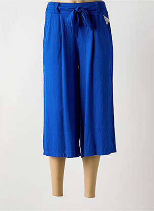 Pantalon trei sferturi albastru COULEURS DU TEMPS femeie