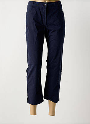 Pantalon 7/8 țesătură poplin mărime normală albastru CONCEPT K femeie