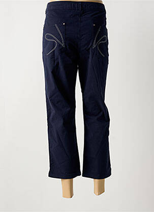 Pantalon 7/8 țesătură poplin mărime normală albastru CONCEPT K femeie