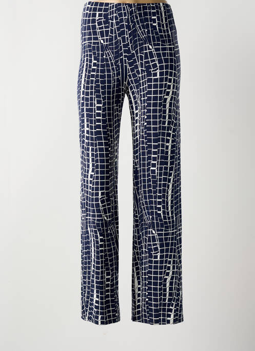 Pantalon drept albastru MARBLE femeie