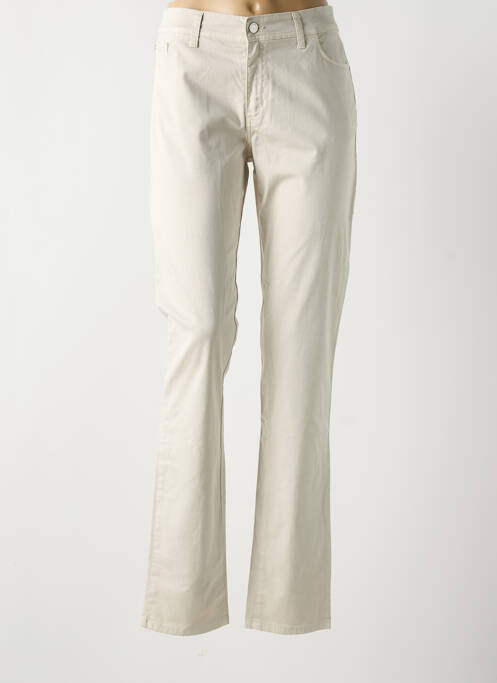 Pantalon slim bej COWEST femeie