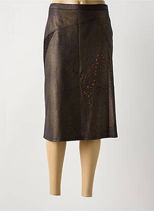 Fustă midi maro JEAN GABRIEL femeie