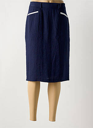 Fustă midi albastru JEAN DELFIN femeie