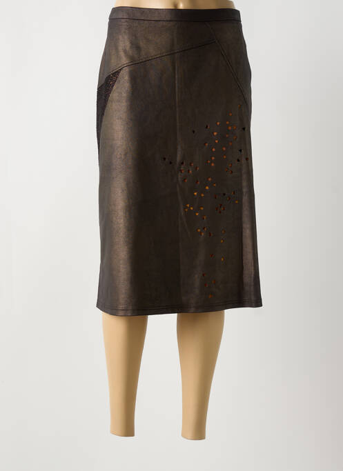 Fustă midi maro JEAN GABRIEL femeie