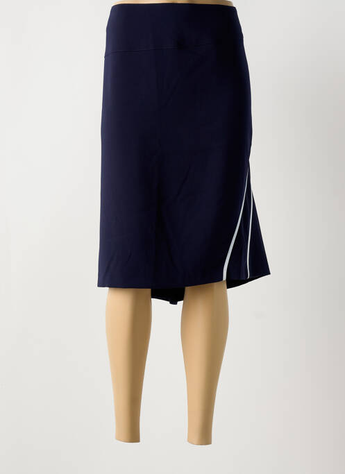 Fustă midi croială dreaptă albastru GUY DUBOUIS femme