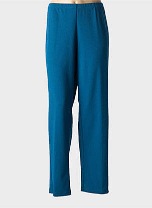 Pantalon drept țesătură crep mărime normală albastru GREGORY PAT femeie