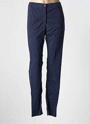 Pantalon chino țesătură poplin mărime normală albastru CONCEPT K femeie