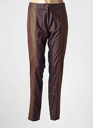 Pantalon slim maro GUY DUBOUIS femeie