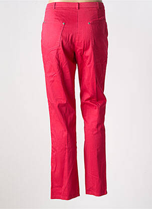 Pantalon slim țesătură poplin mărime normală roz MERI & ESCA femeie