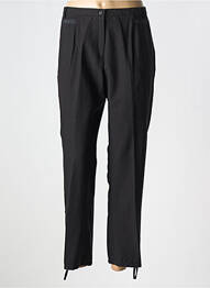 Pantalon slim țesătură poplin mărime normală negru MERI & ESCA femme