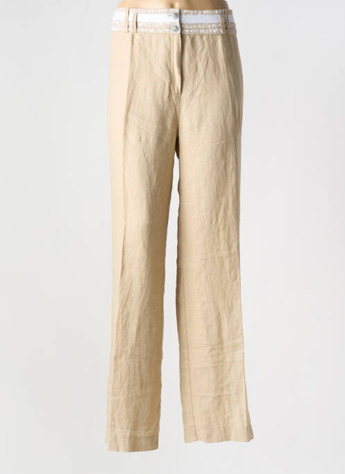 Pantalon drept bej FRED SABATIER femeie