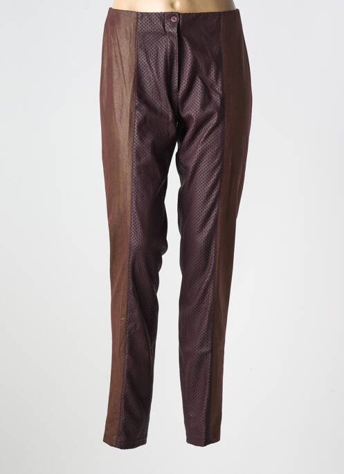 Pantalon slim maro GUY DUBOUIS femeie