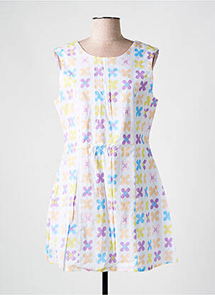 Rochie scurtă fără mâneci fără mâneci alb LILI SIDONIO femeie