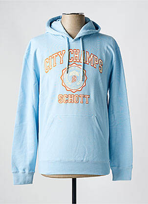 Hanorac cu glugă albastru SCHOTT bărbat