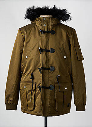 Parka mansete cu margini elastice fără glugă verde ELEVEN PARIS bărbat