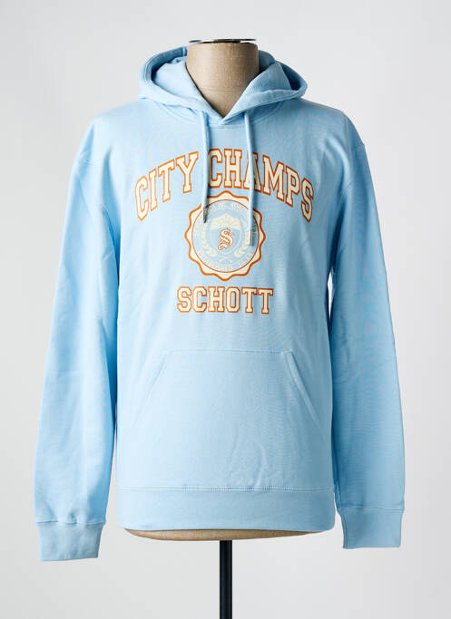 Hanorac cu glugă albastru SCHOTT bărbat