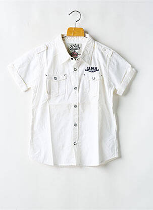 Cămașă cu mâneci scurte alb JAPAN RAGS băiat