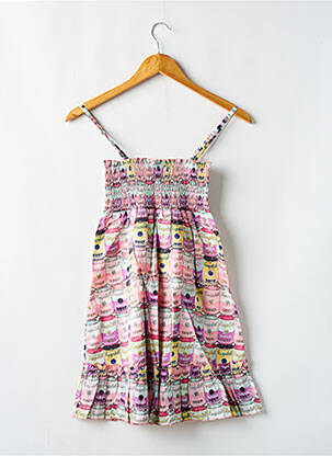Rochie midi guler pătrat bretele subțiri roz ANDY WARHOL BY PEPE JEANS fată