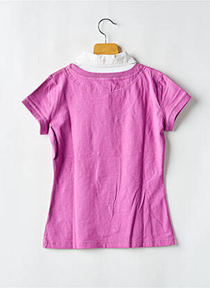 Tricou croială cambrată mâneci scurte roz PEPE JEANS fată