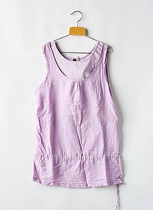 Tunică fără mâneci violet RWD fată