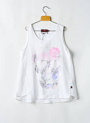 Tunică fără mâneci alb LE TEMPS DES CERISES fată