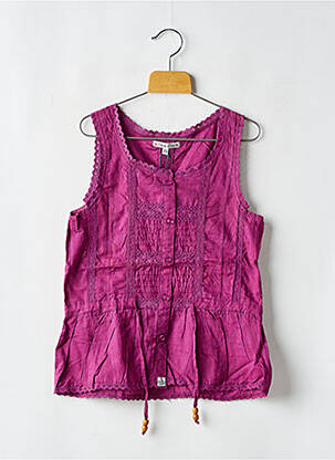 Tunică fără mâneci violet LE TEMPS DES CERISES fată