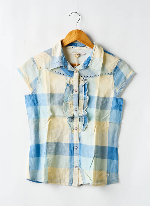 Cămașă albastru LE TEMPS DES CERISES fată