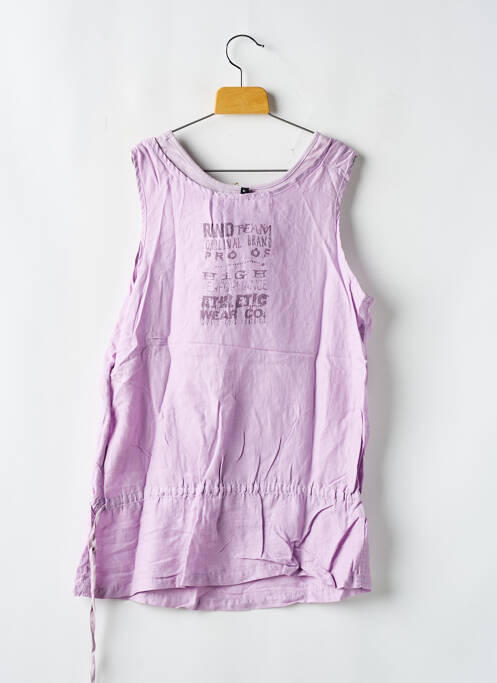 Tunică fără mâneci violet RWD fată