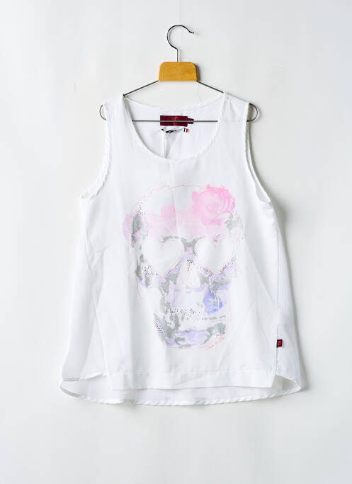 Tunică fără mâneci alb LE TEMPS DES CERISES fată