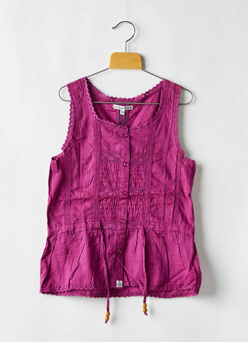 Tunică fără mâneci violet LE TEMPS DES CERISES fată
