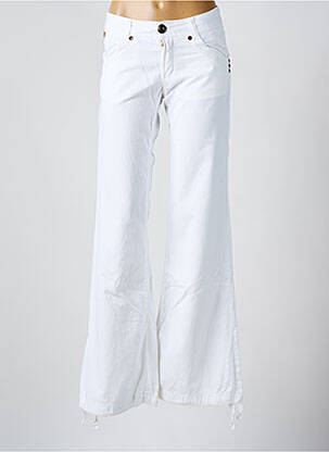 Pantalon evazat talie joasă talie joasă alb LOIS femeie